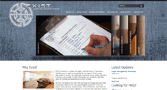 Desktop Screenshot of exist-counselling.com