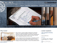 Tablet Screenshot of exist-counselling.com